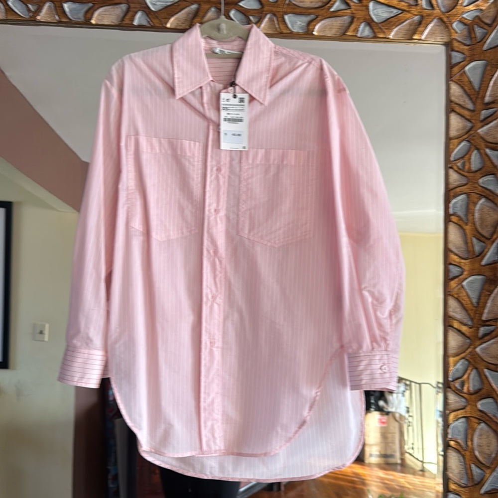 Zara oversized shirt nwt xs
